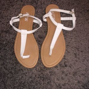 White sandals